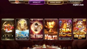 Giao diện cổng game đẹp mắt